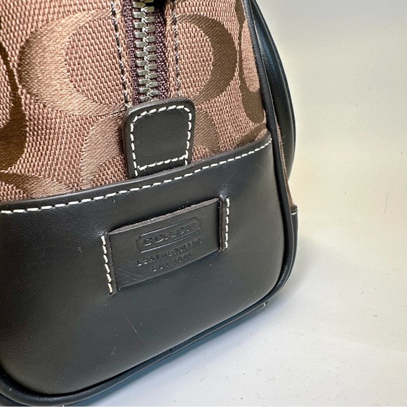 Coach Limited Edition Signature Brown Jacquard Leather Satchel - Picture 6 of 12